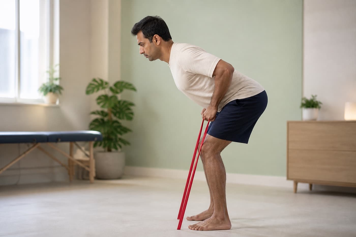 Hip hinge with band demonstration